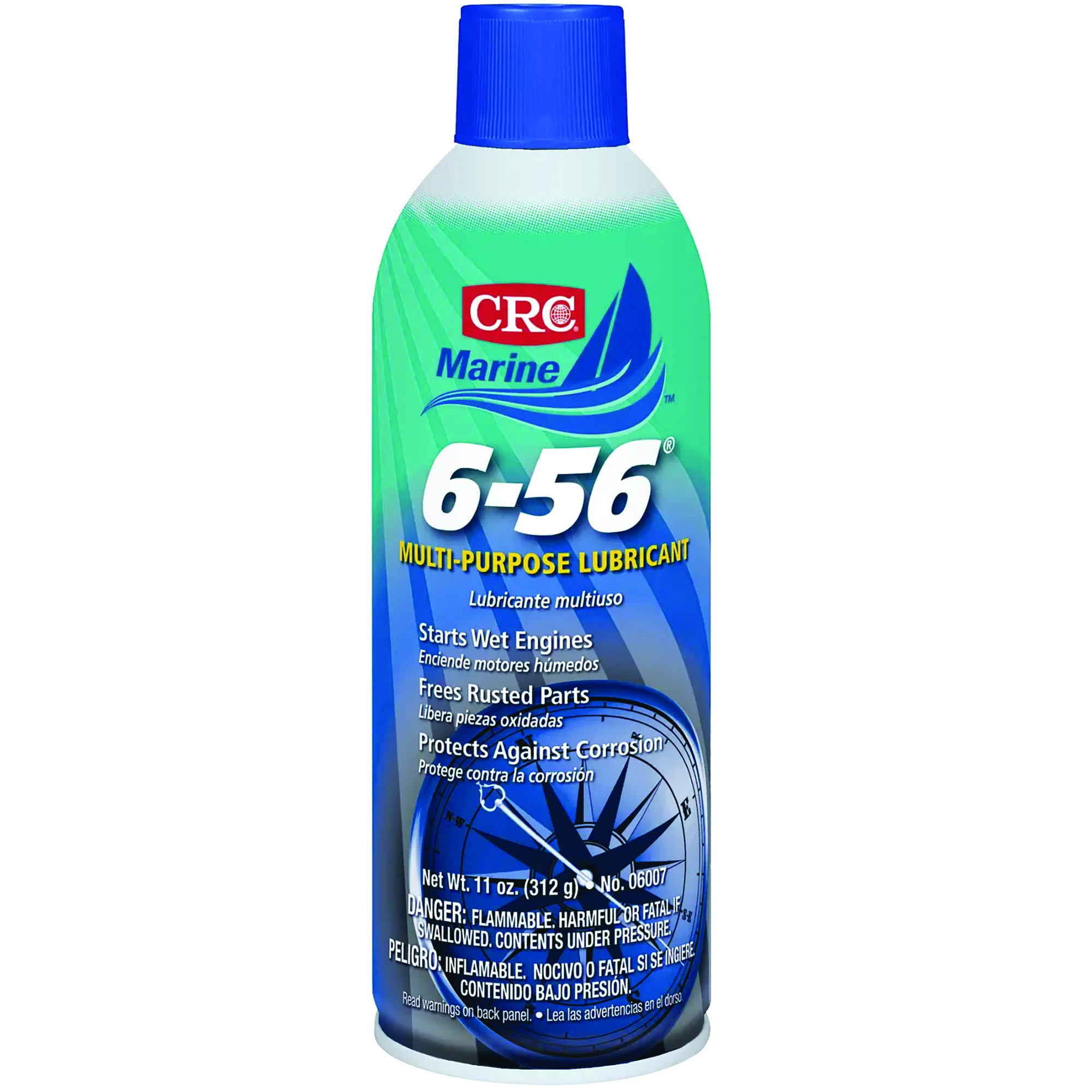 CRC Industries 6-56 Multi-Purpose Lubricant — 11 wt oz, Zero VOC, Water and Salt-Resistant, Model# CRC06007